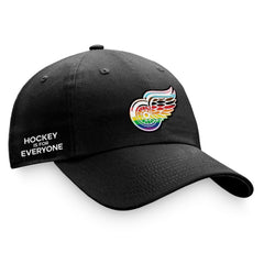 Detroit Red Wings Fanatics Team Logo Pride Adjustable Hat - Black | US 4905365