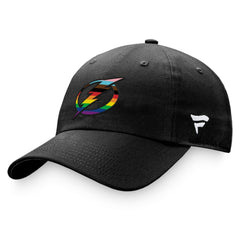 Tampa Bay Lightning Fanatics Team Logo Pride Adjustable Hat - Black | US 4905375
