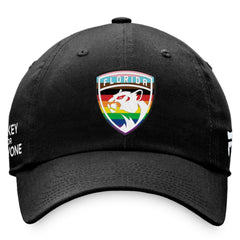 Florida Panthers Fanatics Team Logo Pride Adjustable Hat - Black | US 4905383