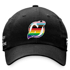 New Jersey Devils Fanatics Team Logo Pride Adjustable Hat - Black | US 4905386