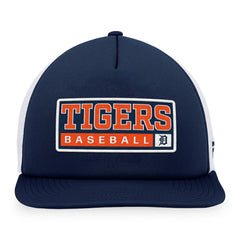 Detroit Tigers Majestic Foam Trucker Snapback Hat - Navy/White Hats
