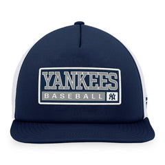 New York Yankees Majestic Foam Trucker Snapback Hat - Navy/White Hats