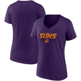 Phoenix Suns Women's Hometown Collection On Fire V-Neck T-Shirt Purple - Fanatics