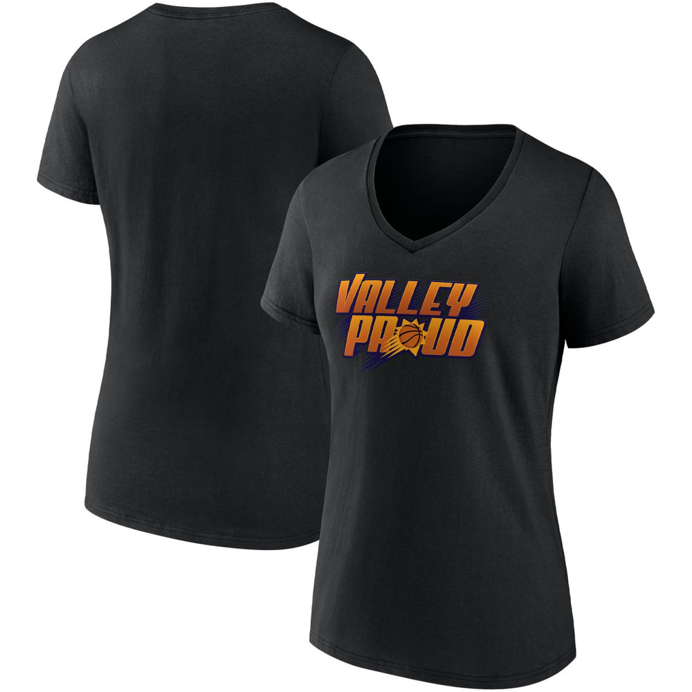 Phoenix Suns Women's Hometown Collection Valley Proud V-Neck T-Shirt Black - Fanatics
