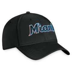 Miami Marlins Fanatics Core Flex Hat - Black Hats