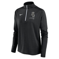 Chicago White Sox Nike Women's Pacer Quarter-Zip Top - Black Tops