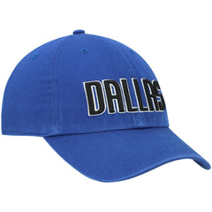 Dallas Mavericks '47 Clean Up Wordmark Adjustable Hat Royal - 47 brand