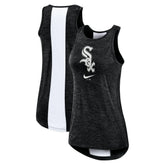 Chicago White Sox Nike Women's Dri-FIT Performance Right Mix High Neck Tank Top - Black Tanks