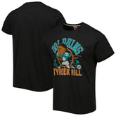 Tyreek Hill Miami Dolphins Homage Unisex Caricature Player Tri-Blend T-Shirt - Heather Black T-shirts
