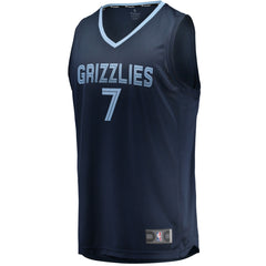 Santi Aldama Memphis Grizzlies Fast Break Replica Jersey Icon Edition Navy - Fanatics