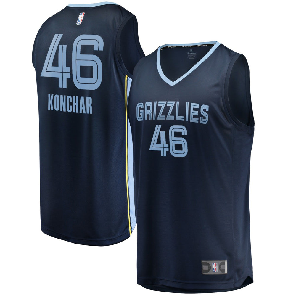 John Konchar Memphis Grizzlies Fast Break Replica Jersey Icon Edition Navy - Fanatics