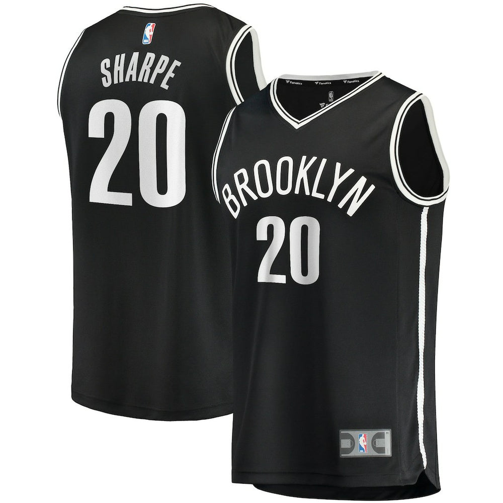 Day'Ron Sharpe Brooklyn Nets Fast Break Replica Jersey Icon Edition Black - Fanatics