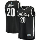 Day'Ron Sharpe Brooklyn Nets Fast Break Replica Jersey Icon Edition Black - Fanatics