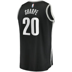 Day'Ron Sharpe Brooklyn Nets Fast Break Replica Jersey Icon Edition Black - Fanatics
