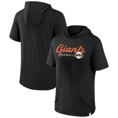 San Francisco Giants Fanatics Offensive Strategy Short Sleeve Pullover Hoodie - Black Hoodies