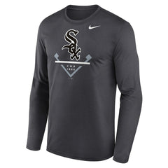 Chicago White Sox Nike Icon Legend Performance Long Sleeve T-Shirt - Anthracite T-shirts