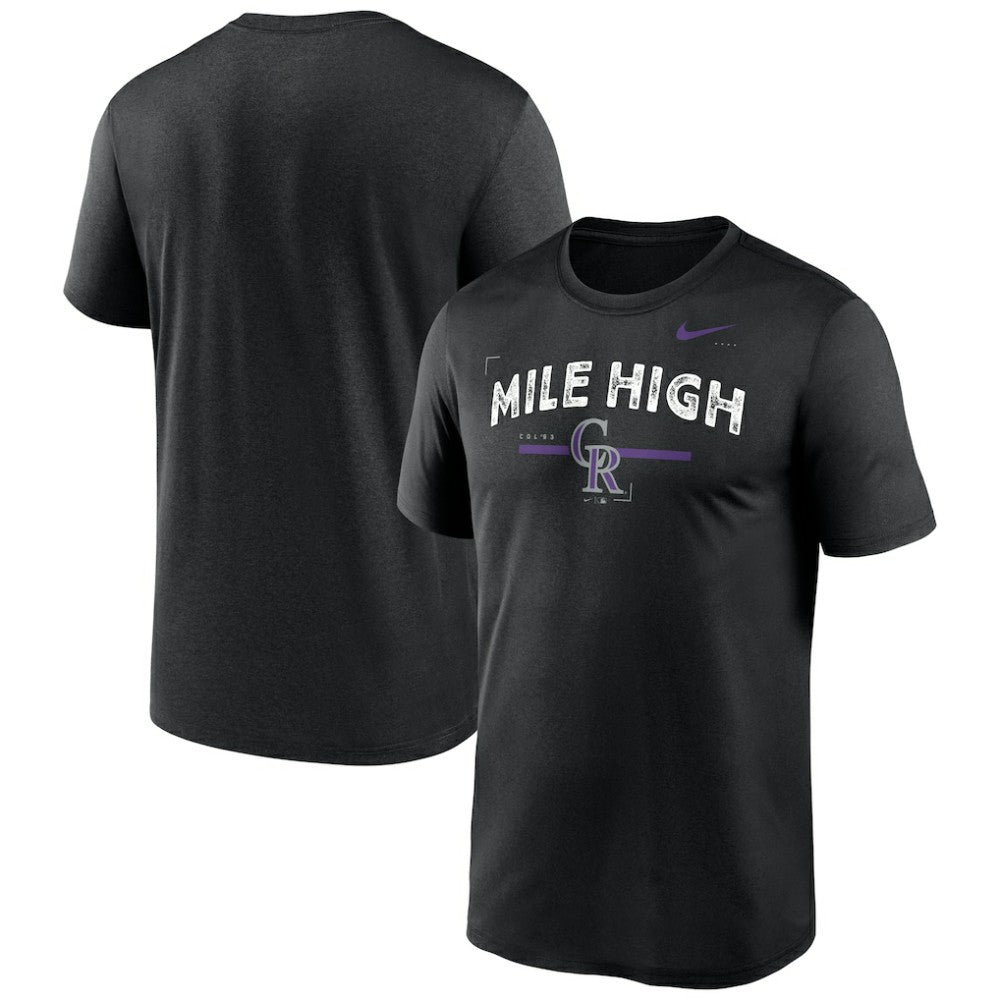 Colorado Rockies Nike Local Legend Practice Performace T-Shirt - Black T-shirts