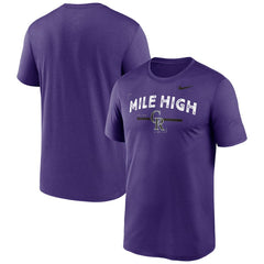 Colorado Rockies Nike Local Legend Practice Performace T-Shirt - Purple T-shirts