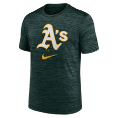 Athletics Nike Logo Velocity Performance T-Shirt - Green T-shirts