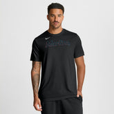 Miami Marlins Nike New Legend Wordmark Dri-FIT T-Shirt - Black T-shirts