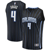Jalen Suggs Orlando Magic Youth 2021/22 Fast Break Replica Jersey Icon Edition Black - Fanatics