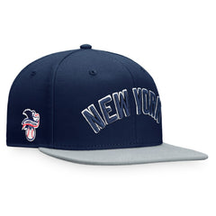 New York Yankees Fanatics Fundamental Two-Tone Fitted Hat - Navy/Gray Hats