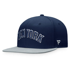 New York Yankees Fanatics Fundamental Two-Tone Fitted Hat - Navy/Gray Hats