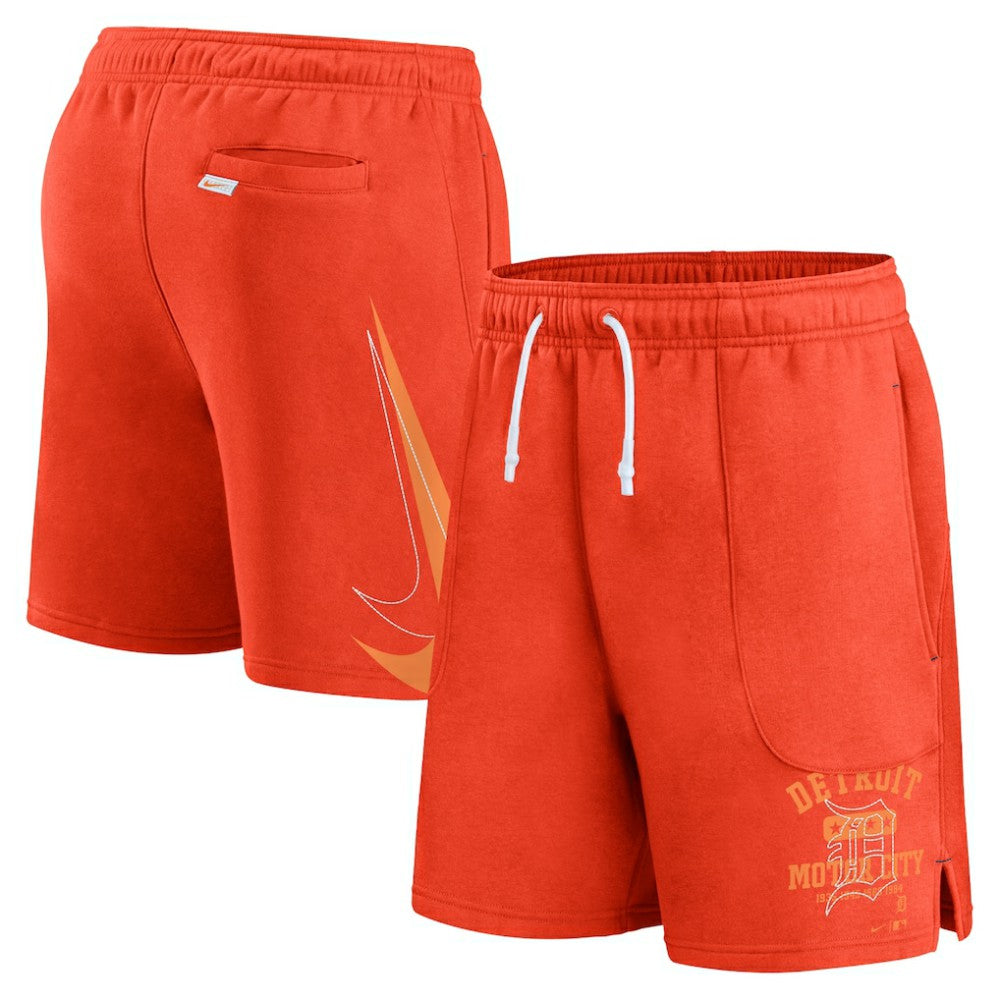 Detroit Tigers Nike Statement Ball Game Shorts - Orange Shorts