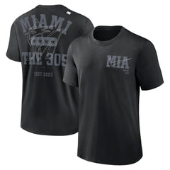 Miami Marlins Nike Statement Game Over T-Shirt - Black T-shirts