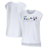 Dallas Cowboys WEAR by Erin Andrews Women's Greetings From Muscle T-Shirt - White T-shirts