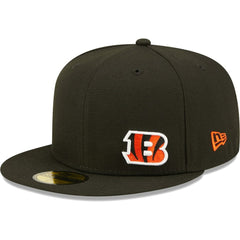 Cincinnati Bengals New Era Flawless 59FIFTY Fitted Hat - Black Hats