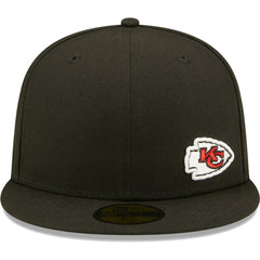 Kansas City Chiefs New Era Flawless 59FIFTY Fitted Hat - Black Hats