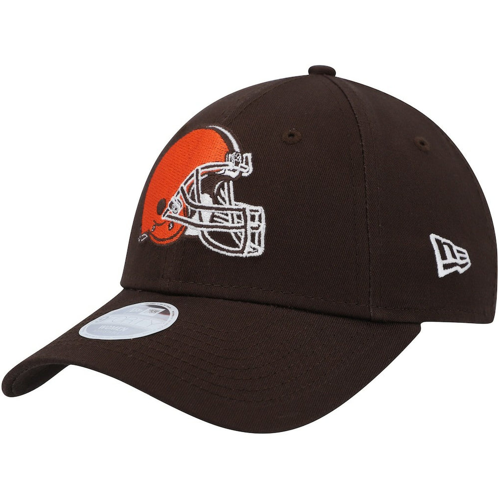 Cleveland Browns New Era Women's Simple 9FORTY Adjustable Hat - Brown Hats