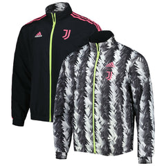 Juventus 2022/23 On-Field Team Logo Anthem Reversible Full-Zip Jacket Black - Adidas on sale