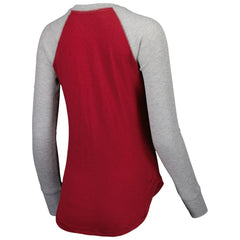 Washington Commanders Touch Women's Waffle Raglan Lightweight Long Sleeve T-Shirt - Burgundy T-shirts