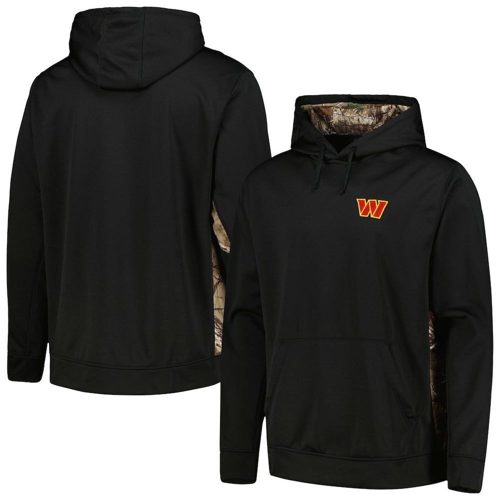Washington Commanders Dunbrooke Logo Ranger Pullover Hoodie - Black/Realtree Camo Hoodies