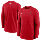 Los Angeles Angels Nike Authentic Collection Logo Performance Long Sleeve T-Shirt - Red T-shirts