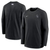 Colorado Rockies Nike Authentic Collection Logo Performance Long Sleeve T-Shirt - Black T-shirts