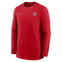 Washington Nationals Nike Authentic Collection Logo Performance Long Sleeve T-Shirt - Red T-shirts