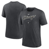 Chicago White Sox Nike Authentic Collection Early Work Tri-Blend Performance T-Shirt - Heather Charcoal T-shirts