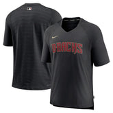Arizona Diamondbacks Nike Authentic Collection Pregame Raglan Performance V-Neck T-Shirt - Black T-shirts