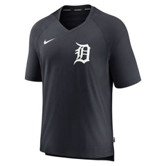Detroit Tigers Nike Authentic Collection Pregame Raglan Performance V-Neck T-Shirt - Navy T-shirts