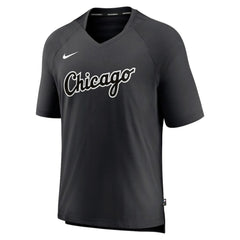 Chicago White Sox Nike Authentic Collection Pregame Raglan Performance V-Neck T-Shirt - Black T-shirts