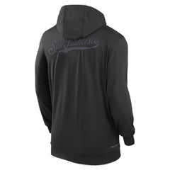 San Francisco Giants Nike Authentic Collection Travel Performance Lightweight Full-Zip Hoodie - Black Hoodies