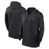 Texas Rangers Nike Authentic Collection Travel Performance Lightweight Full-Zip Hoodie - Black Hoodies