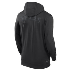 Texas Rangers Nike Authentic Collection Travel Performance Lightweight Full-Zip Hoodie - Black Hoodies