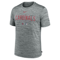 St. Louis Cardinals Nike Authentic Collection Velocity Performance Practice T-Shirt - Heather Gray T-shirts