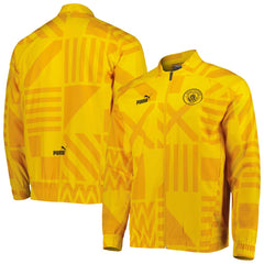 Manchester City Pre-Match Raglan Full-Zip Training Jacket Yellow - Puma outlet