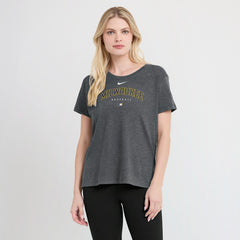 Milwaukee Brewers Nike Women's Authentic Collection Early Work Tri-Blend T-Shirt - Heather Charcoal T-shirts