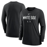 Chicago White Sox Nike Women's Authentic Collection Legend Performance Long Sleeve T-Shirt - Black T-shirts